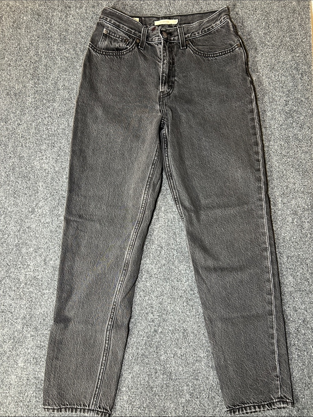 Levi's Black Washed 80s Mom Jeans 27 W x 30L